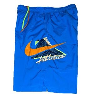 Nike Flex Woven Retro Training Shorts Gym Basketball Shorts Blue 
L